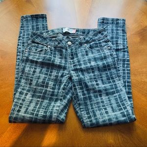CABI plaid skinny jeans